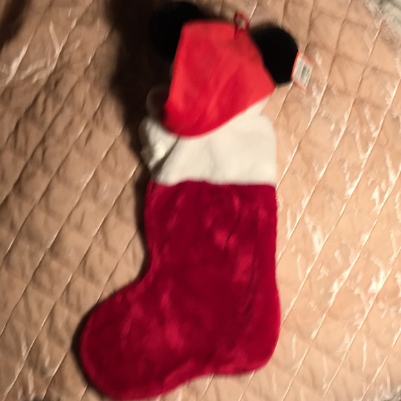 WDW Plush Stocking Mickey Mouse Santa and Minnie Mouse - Picture 6 of 13